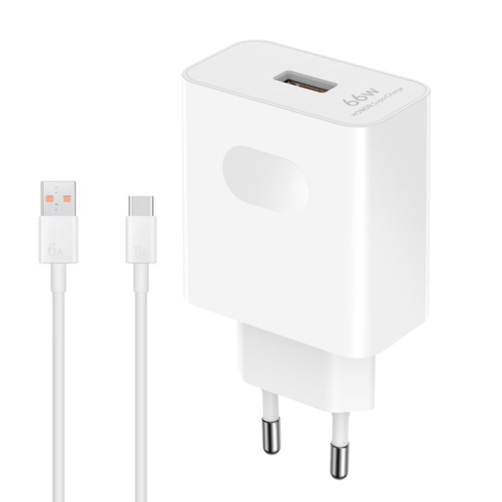 Reimungkot SuperCharge 66W fehér hálózati adapter 1.2m, Honor kompatibilis