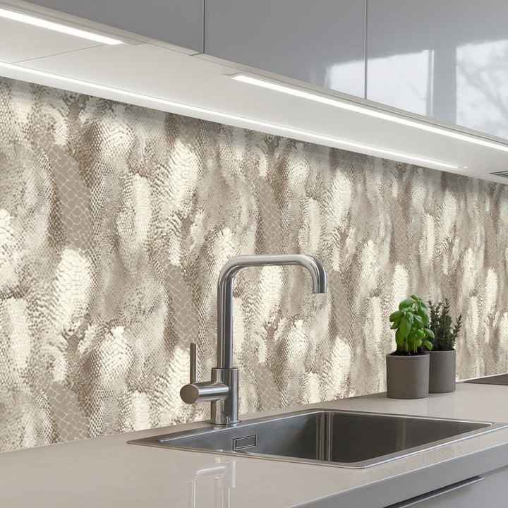 Декоративен кухненски панел OnlyWow, против пръски, топлоустойчив, 200x60см