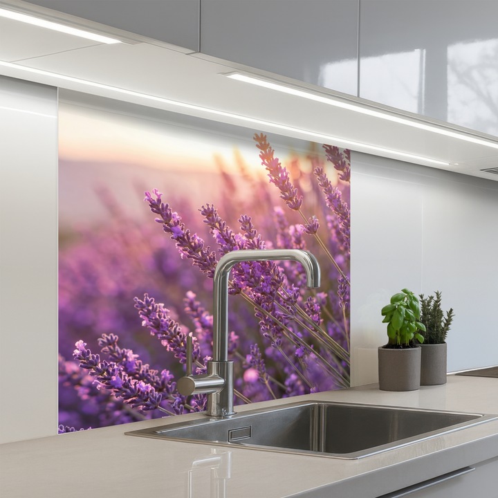 Panou decorativ OnlyWow, termorezistent, autoadeziv, aspect de sticlă, 80x80 cm