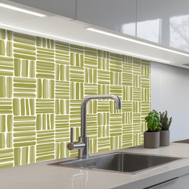 OnlyWow dekoratív panel, fröccsenésálló, hőálló, 80x60cm