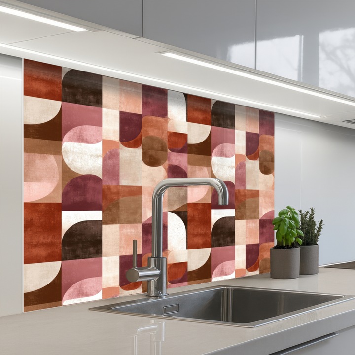 Декоративен панел, OnlyWow, защита за готварска печка, против пръски, топлоустойчив, 100x80 см