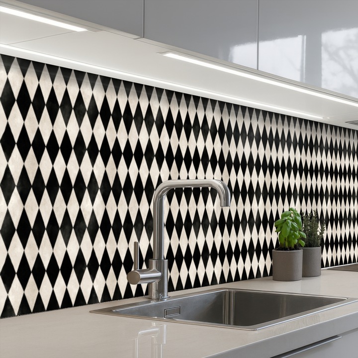 Panou decorativ, OnlyWow, protectie aragaz, antistropi, termorezistent, 500x80cm