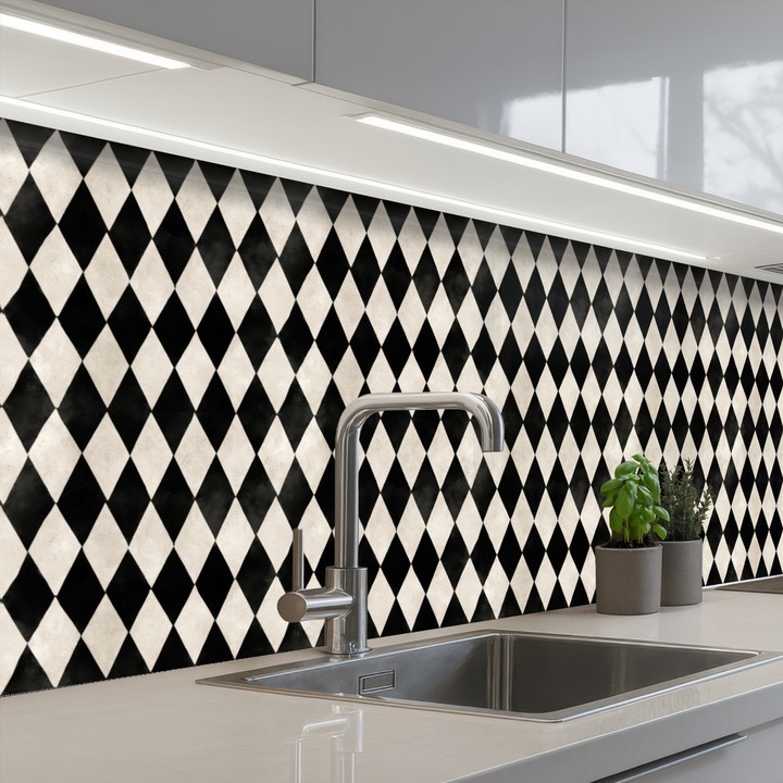 Konyhai dekorpanel, OnlyWow, fröccsenésgátló, hőálló, 200x60cm