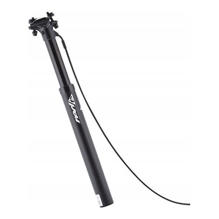 Tija sa pentru bicicleta, Red Cycling Products, O31,6mm, 405x100mm, neagra, cu telecomanda