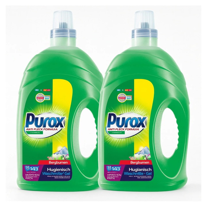 Pachet 2 x Detergent de Haine Lichid Purox 8.6L Universal, 286 spalari