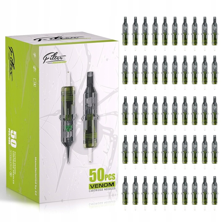 Комплект EZ Tattoo Mix 7RM 9RM 11RM 13RM 15RM 50бр. касети за татуировки