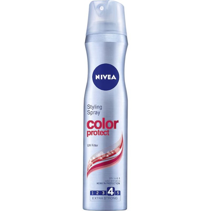 Fixativ Spray Nivea Color Protect, fixare puternică, protecție UV, 250 ml