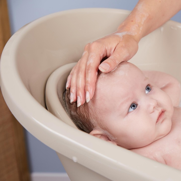 Cada pentru bebelusi Bebe-Jou Sense, Taupe, 0-6 luni, material BPA-free, antiderapant