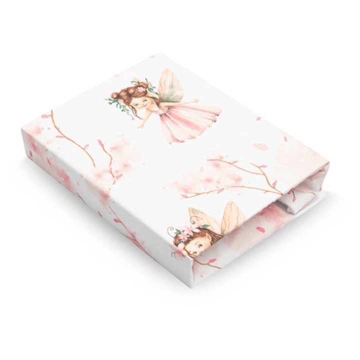 Cearceaf imprimat, Sensillo, 100% bumbac, 120x60cm, colorat