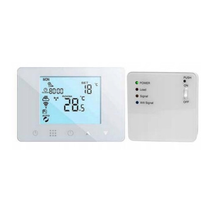 Auraton Orion Set vezeték nélküli termosztát, WiFi, 6 szint, fehér, 5-35C