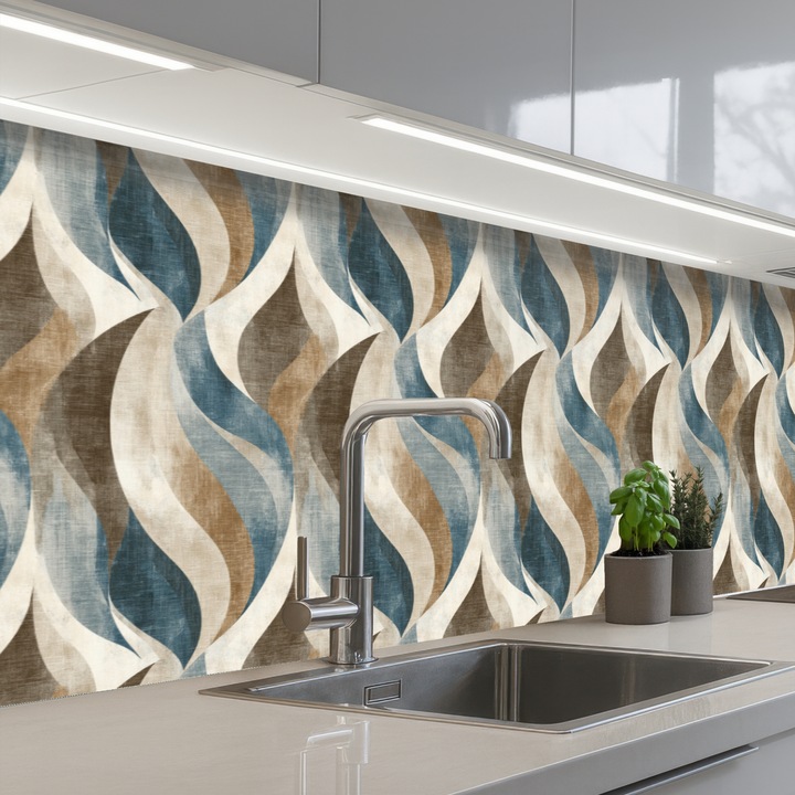 Dekoratív panel, OnlyWow, fröccsenésálló, hőálló, 400x80cm