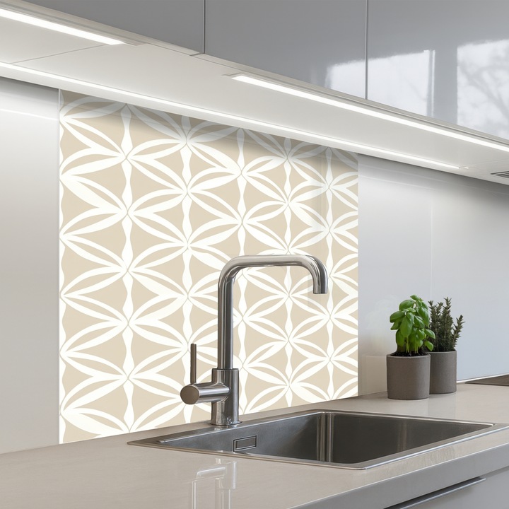 Panou bucatarie decorativ OnlyWow, antistropi, termorezistent, 80x80 cm