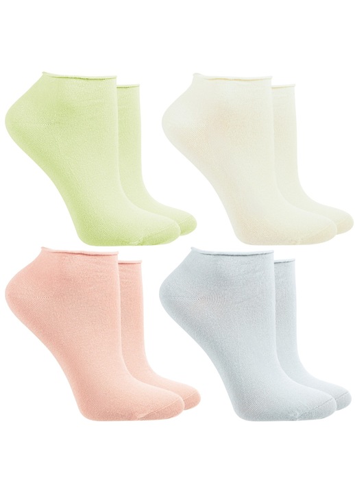 Sosete dama Moraj, set 4 perechi, pastel, 38-41