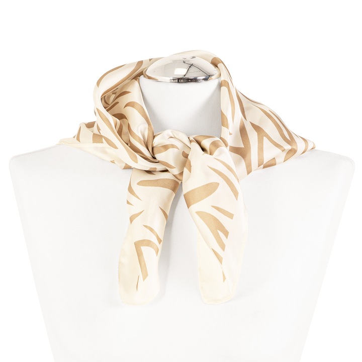 Apaszka dama Moraj, zebra, 68x68cm, poliester