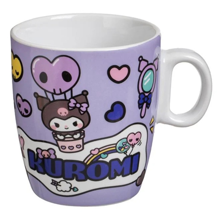 Cana Mini din Portelan Lila cu Model Kuromi 220ml < Cani Mini cu Eroi, Jumbo