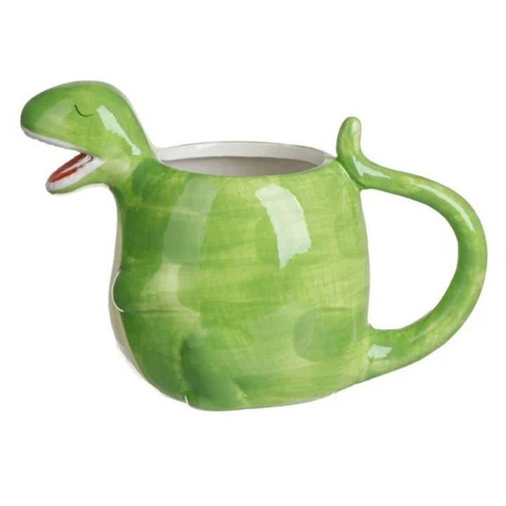 Cana Ceramica Rotunda Verde cu Model 3D Dinozaur 320ml < Cani cu Mesaj 3D, Jumbo