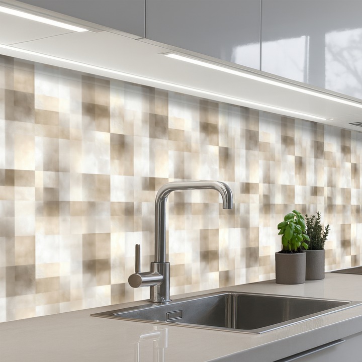 Panou decorativ, OnlyWow, protecție aragaz, termorezistent, 300x80cm