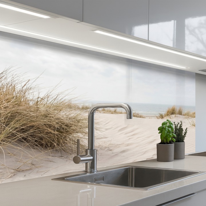 Panou decorativ bucătărie, OnlyWow, protecție aragaz, termorezistent, antistropi, 100x60 cm