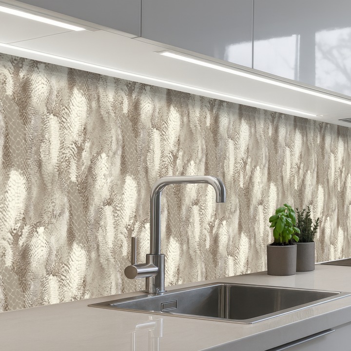 Panou decorativ bucătărie OnlyWow, antistropi, termorezistent, 300x60 cm