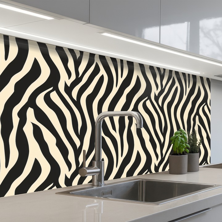 Panou decorativ bucătărie OnlyWow, antistropi, termorezistent, 100x60 cm