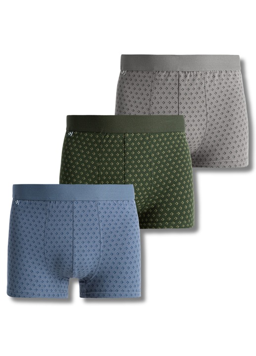 Boxeri barbati Moraj, set 3 perechi, confortabili, mulati, culoare moraj