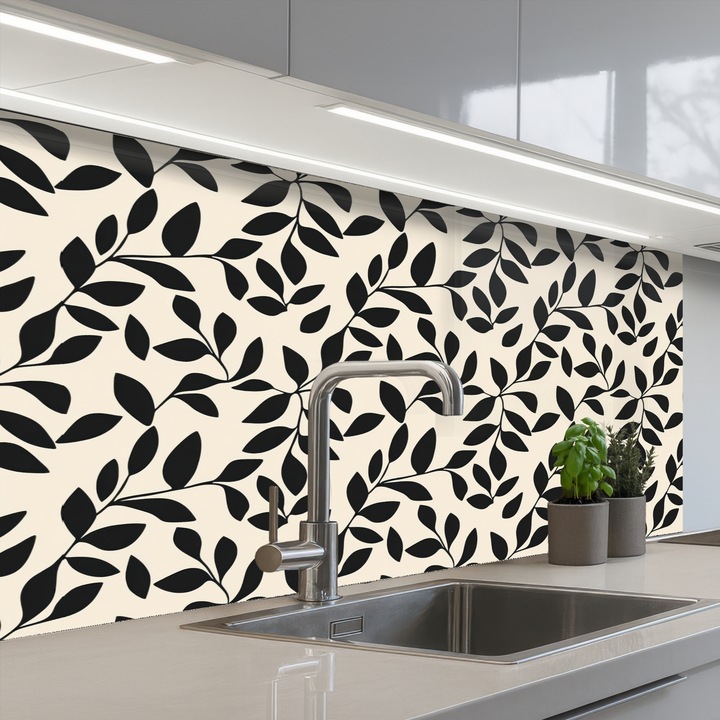 Panou bucătărie decorativ OnlyWow, antistropi, termorezistent, 100x60 cm