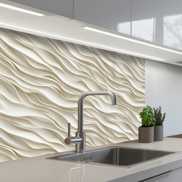 Panou decorativ bucătărie, OnlyWow, antistropi, termorezistent, 80x60 cm