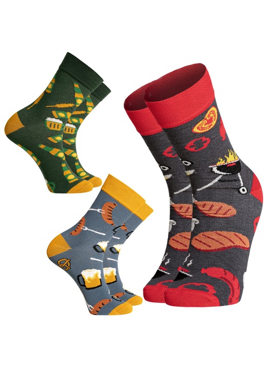 Sosete barbati Moraj, set 3-pari, colorate, 43-45