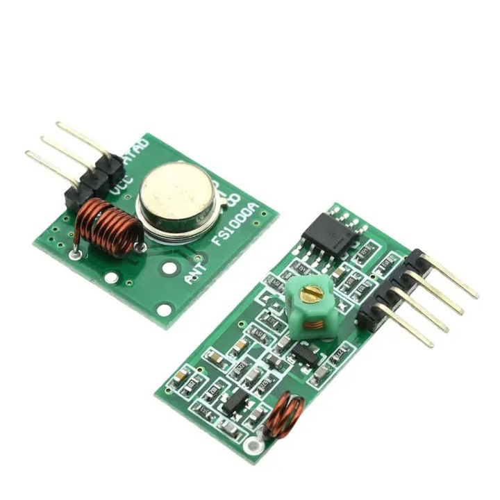 Vezeték nélküli RF 433MHz vevő modul, 19x19mm, 30x14x7mm Raspberry PI-hez