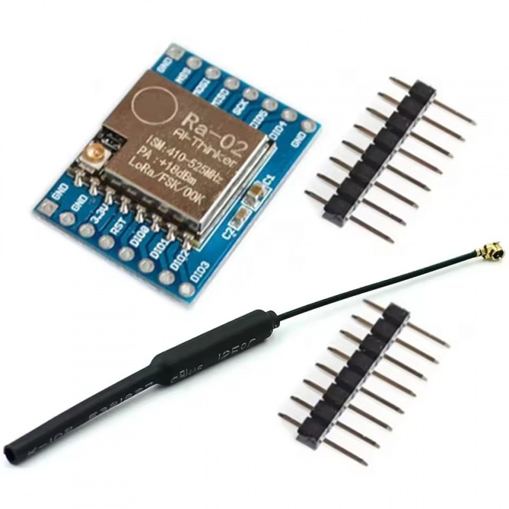 Ra-02 jelmodul, SX1278 vezeték nélküli átvitel, 10KM, LoRa technológia, kis méretek