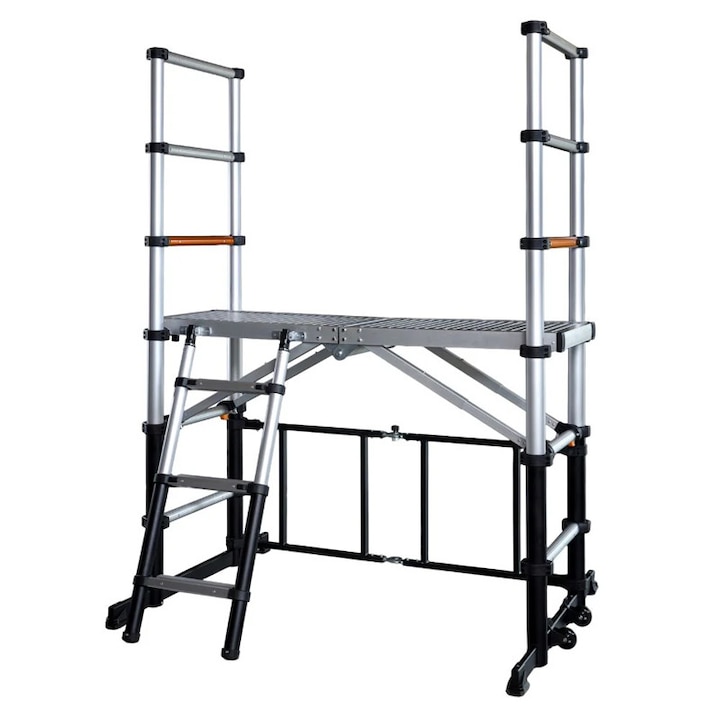 Schela telescopica Batavia, platforma reglabila, 120 x 48 cm, inaltime maxima platforma 90cm