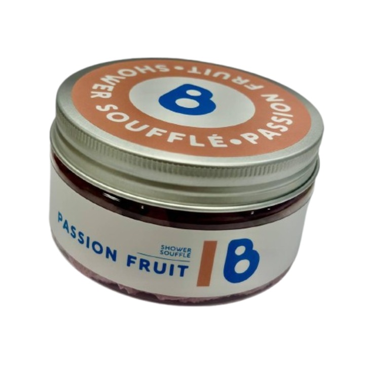 Gel de duş Bio Blu, Souffle de dus, parfum fructul pasiunii, spumă, 160g