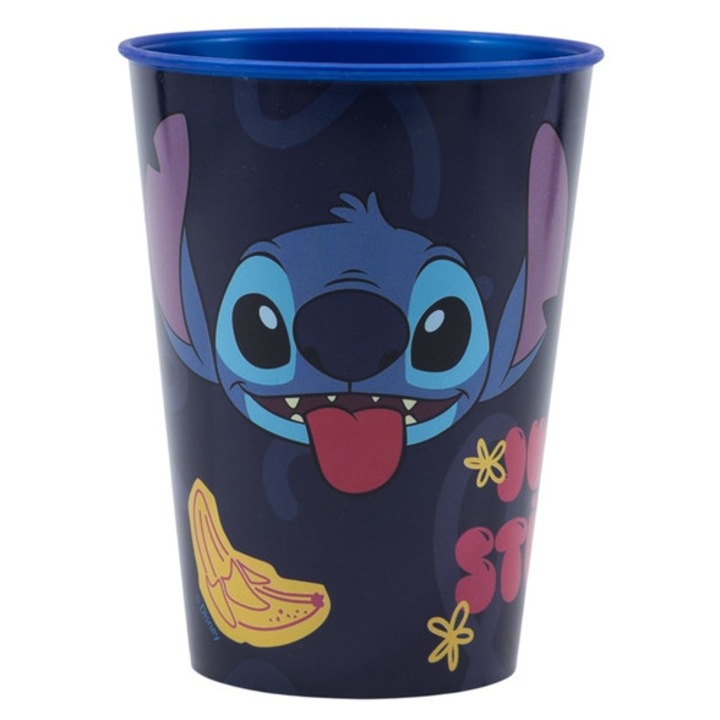 Pahar mic Stitch, plastic, 260ml, fără BPA