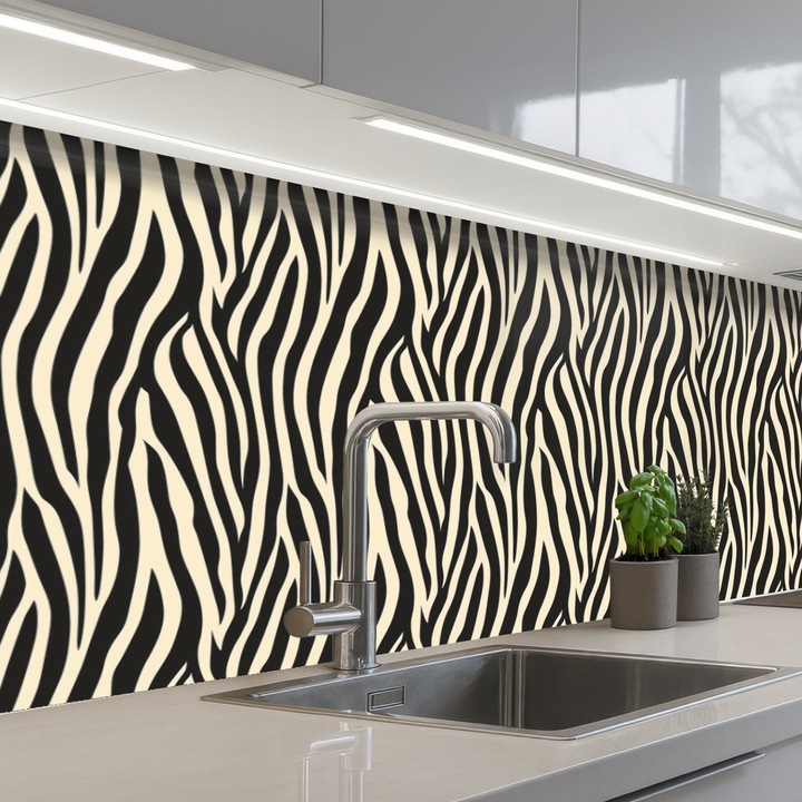 Panou decorativ, OnlyWow, protectie aragaz, antistropi, termorezistent, 300x60cm