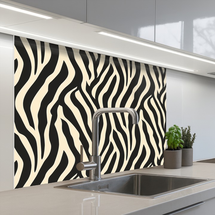 Panou decorativ bucătărie OnlyWow, antistropi, termorezistent, 100x80 cm, autoadeziv