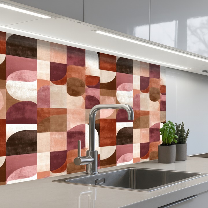 Panou decorativ bucătărie OnlyWow, antistropi, termorezistent, 80x60 cm