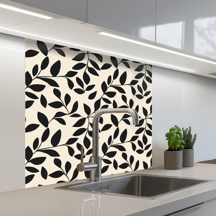 Panou decorativ bucătărie OnlyWow, antistropi, termorezistent, 80x80 cm