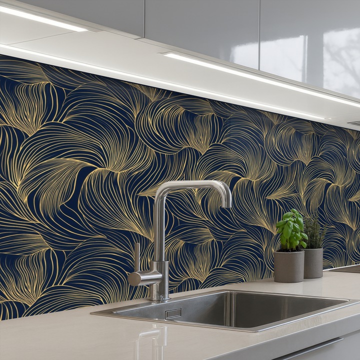 Panou decorativ OnlyWow, protecție aragaz, antistropi, termorezistent, 150x80 cm