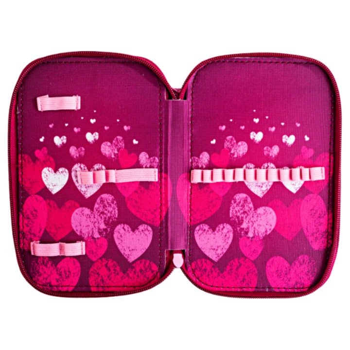 Penar Daco neechipat cu 2 fermoare - Motiv Love PE2002