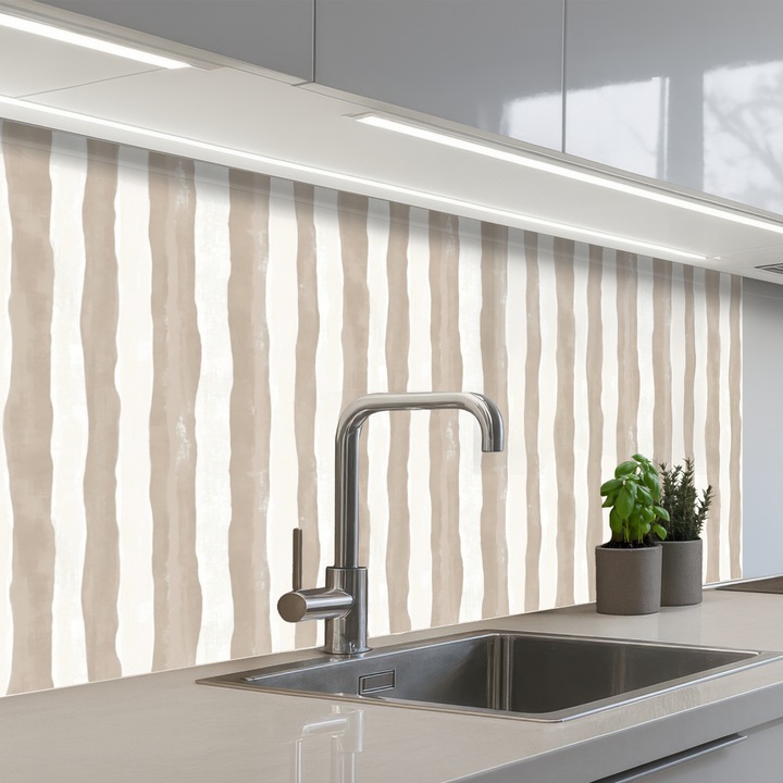 Panou decorativ bucătărie OnlyWow, antistropi, termorezistent, 100x60 cm, autoadeziv