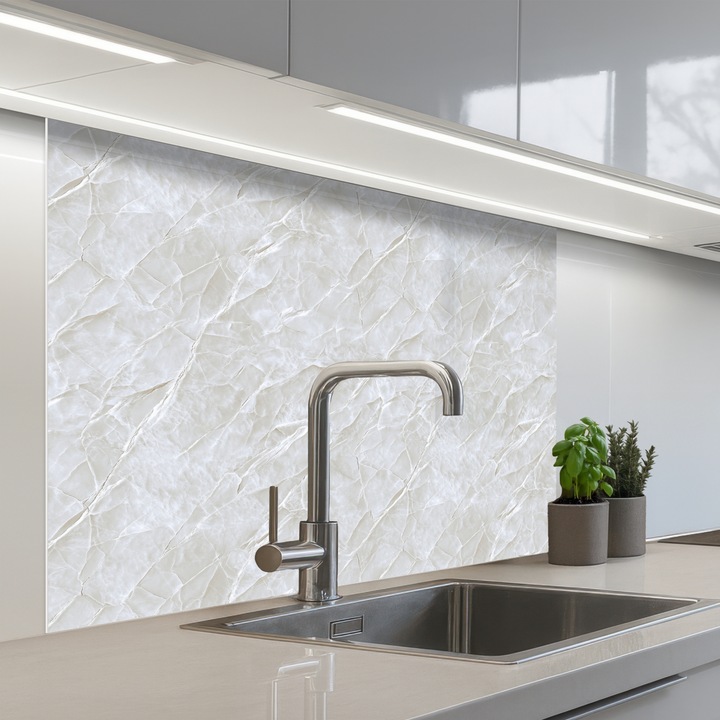 Panou decorativ bucătărie OnlyWow, antistropi termorezistent, 100x80cm, autoadeziv