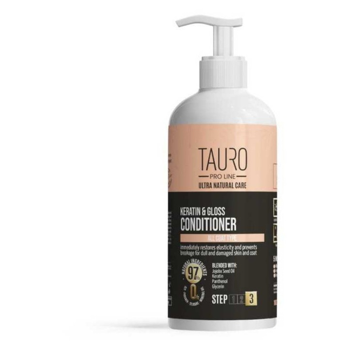Tauro Pro Line Keratin & Gloss balzsam kutyáknak és macskáknak, 1 L