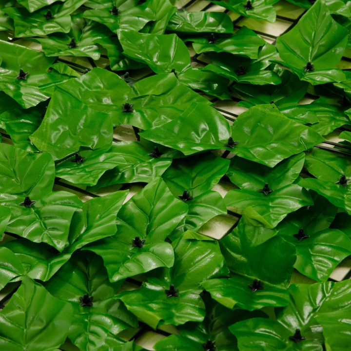 Gard artificial Q DECOR, artar, 100x300cm, verde deschis, rezistent UV