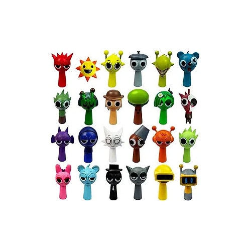 Figurine Sprunki set 24 bucati PVC netoxic fara BPA, jucarii