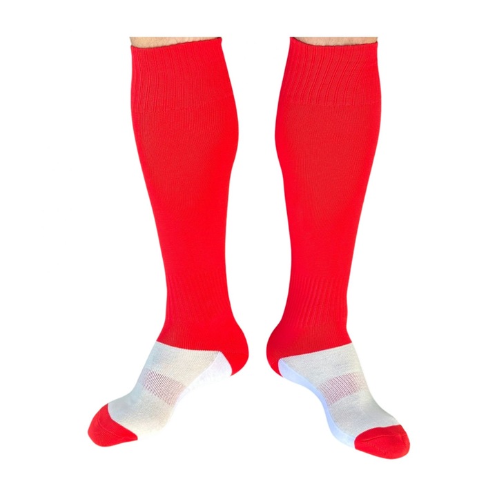 Sosete sport barbati, Inedit Print, Jambiere Sport Simply, rosu, M1 (28-33)