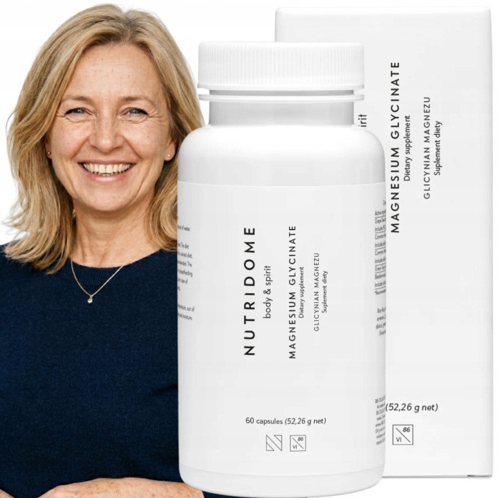 Supliment Alimentar, Magneziu Bisglicinat, 240 mg, 60 Capsule, Delicat pentru Stomac, Sustinerea Sistemului Nervos