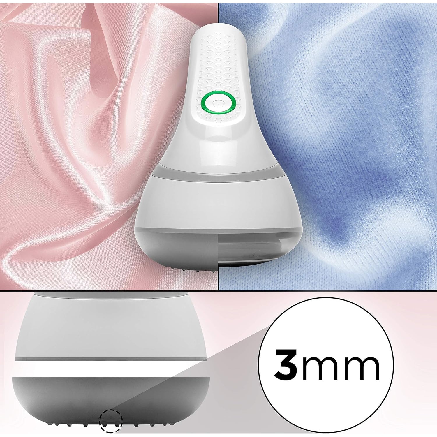 Aparat de curățat scame Duronic, reîncărcabil, maner reglabil, inox, 40ml