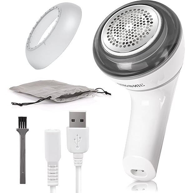 Aparat de curățat scame Duronic, reîncărcabil, maner reglabil, inox, 40ml