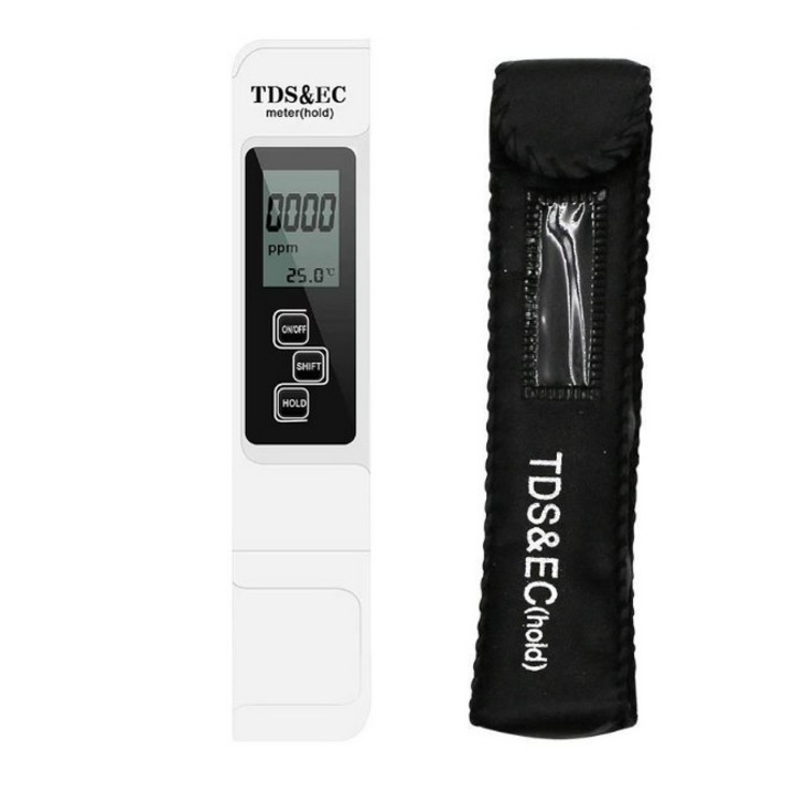 Tester TDS-EC SkyTechs, 3 în 1, afisaj digital, alb, masurare temperatura 0, 1-80°C, baterie