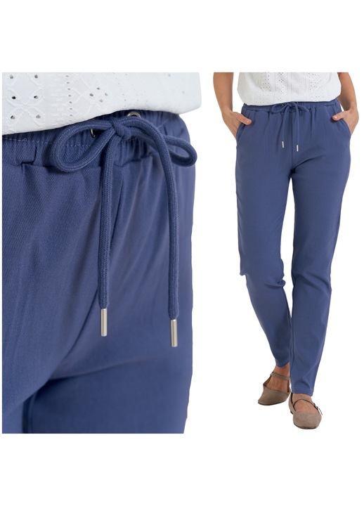 Női nadrág, Moraj, Viszkóz/Poliamid, Kék, Kék